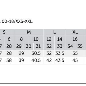 le chateau dress size chart